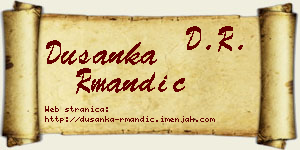 Dušanka Rmandić vizit kartica